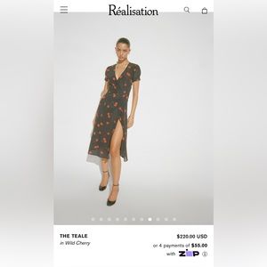 Realisation Par Teale Wild Cherry Dress XXS